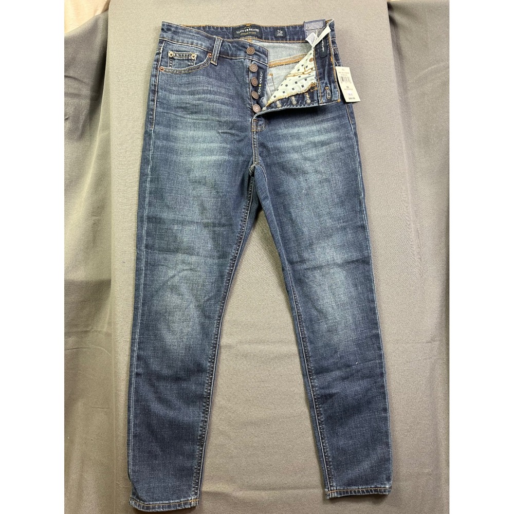 Lucky Brand Bridgette Skinny Ankle Jeans Dark Wash Button Fly 6/28 NEW